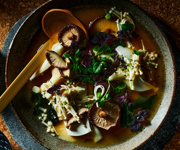 Mushroom miso soup