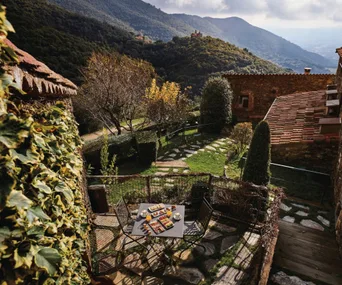 Gastronomic Hotel Can Cuch Breakfast in Open Air