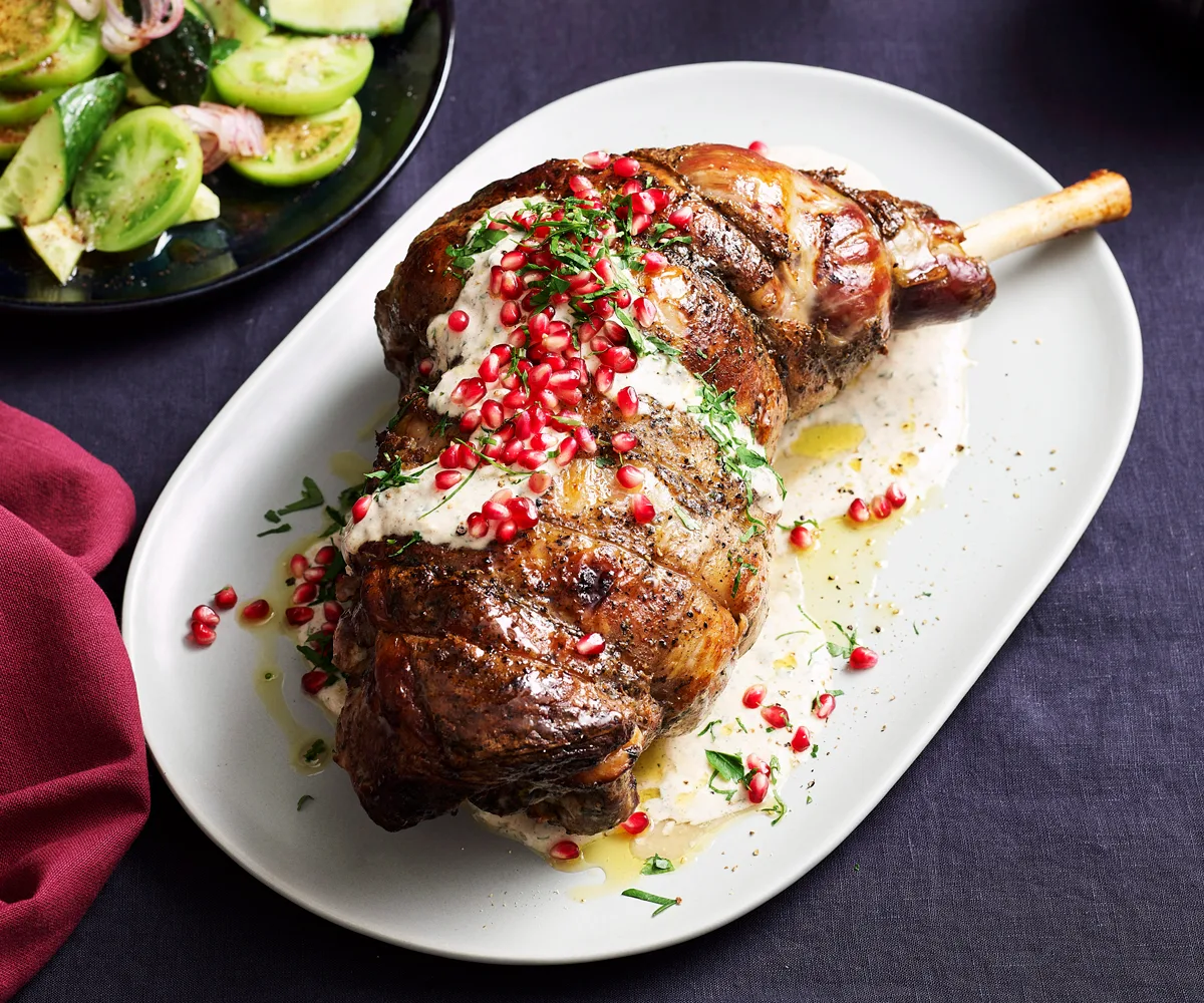 Christmas recipe - Christmas lamb with pomegranate