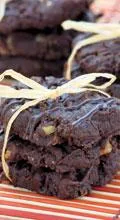 Chocolate walnut biscuits