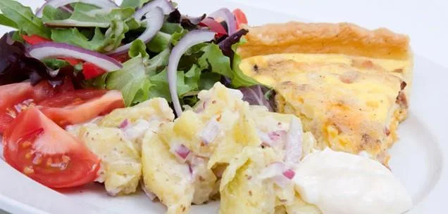 Bacon and egg pie