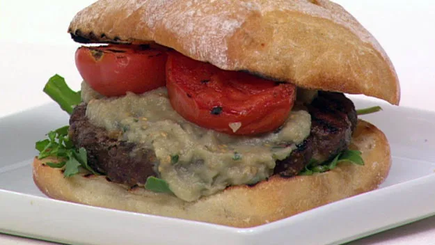 Gourmet kangaroo burger