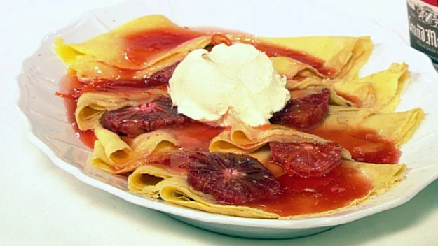 Classic crepe suzette