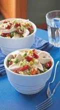 Basmati rice, vegetable and tuna bake