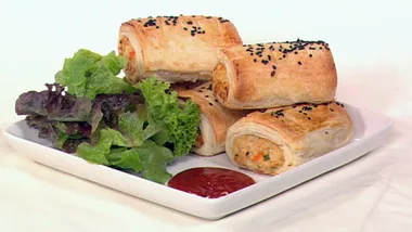 Family chicken sausage rolls