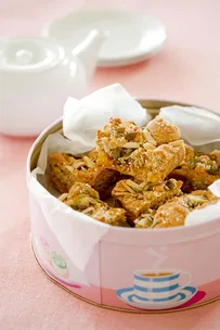 Apricot and pumpkin seed square