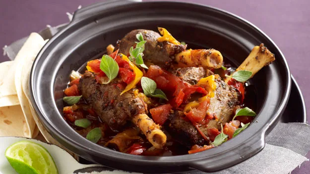 Mexican slow-roasted lamb shanks