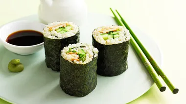 Brown rice sushi