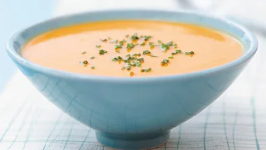 Pumpkin and kumara soup