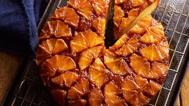 Orange drippy syrup cake