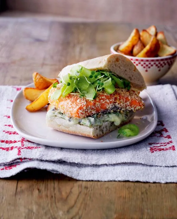 Gourmet fish burgers