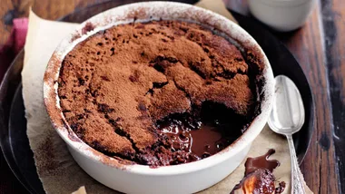 Classic chocolate self-saucing pudding