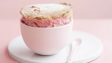 Rhubarb souffle