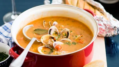 Manhattan clam chowder