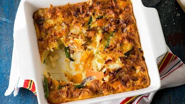 Last night’s vegetable frittata