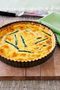 Asparagus quiche