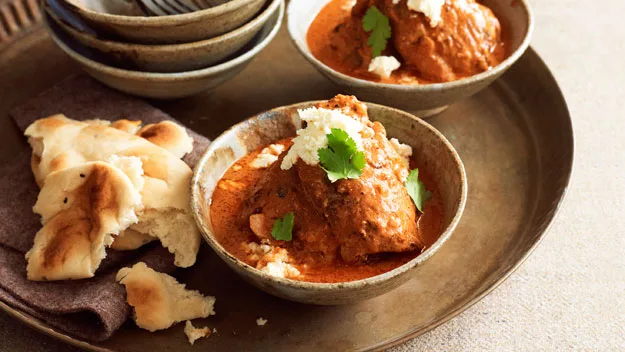 Creamy butter chicken with ricotta