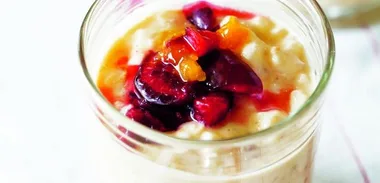 Baked rice pudding