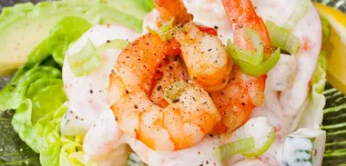 Retro prawn salad