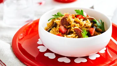 Julie Goodwin's chorizo pilaf