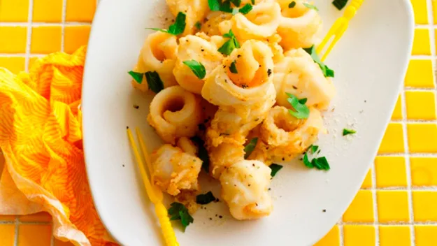 Lemon pepper squid