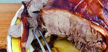 Slow-cooked pork shoulder
