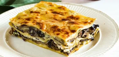 Mushroom lasagne