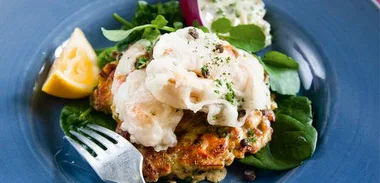 Mussel fritters and tempura mussels