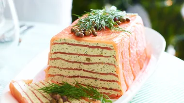 Smoked salmon terrine
