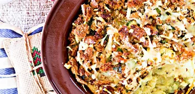 Kumara and thyme gratin