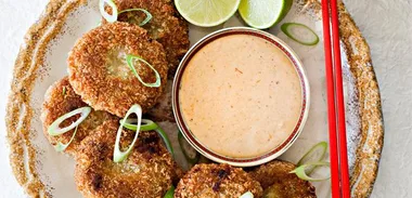 Kumara and sausage fritters