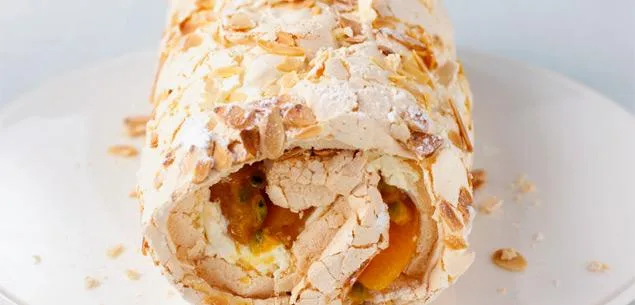 Rolled meringue