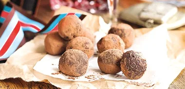 Rum and raisin truffles
