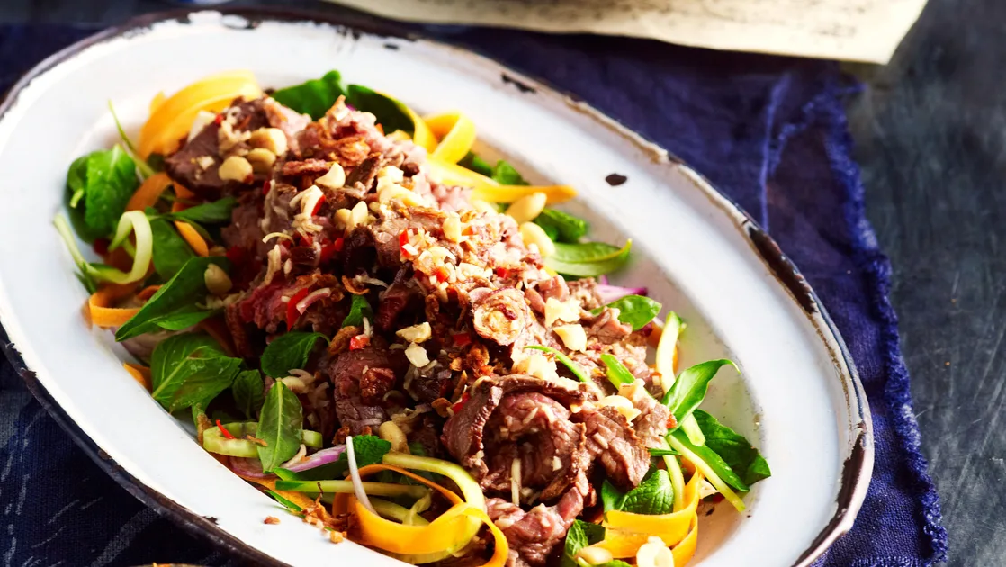 Tangy beef salad
