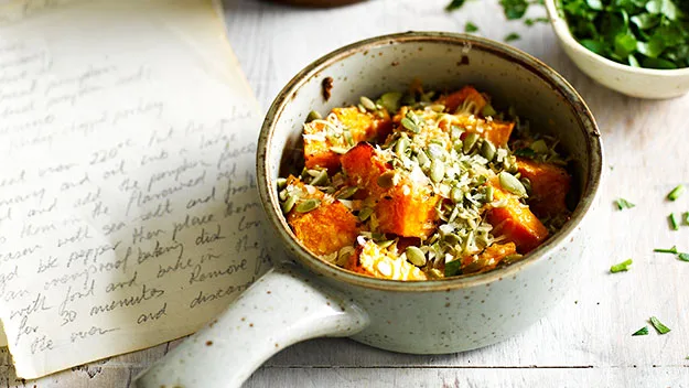 Pumpkin bake with grated pecorino recipe