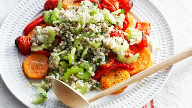 Roast vegetable with buckwheat