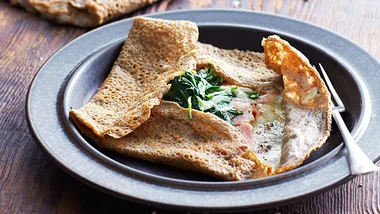Ham and cheese galettes