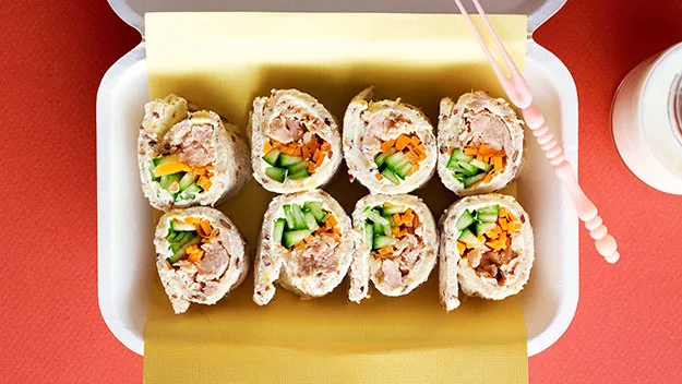 Tuna sushi sandwiches