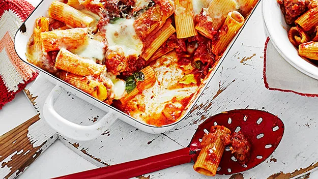 Italian sausage pasta bake