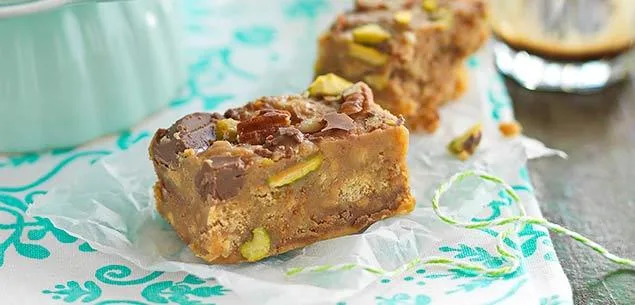 Nutty Fudge Slice