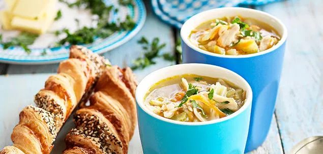Healthy and comforting chicken and barley soup recipe