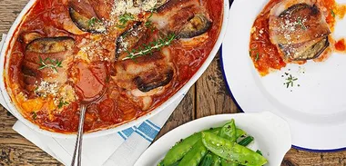 Chicken and eggplant provencal