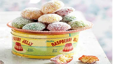 Rainbow jelly cakes
