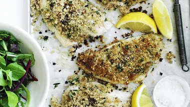 Crispy parmesan fish fillets