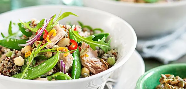 Qinoa and tuna salad