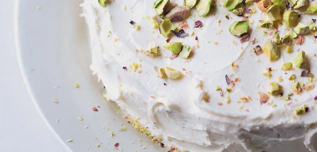 Pistachio cake with orange blossom water