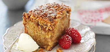 Anzac apple crunch cake