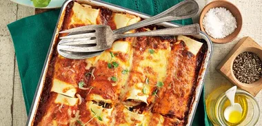 Chicken ricotta & spinach cannelloni