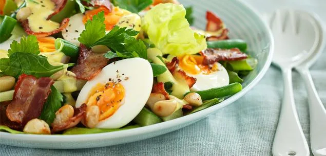 Bacon and egg salad