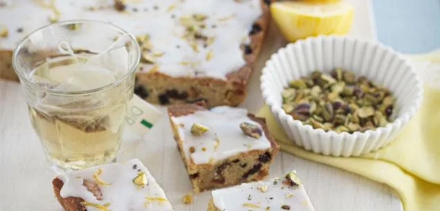 Lemon fruit & nut slice
